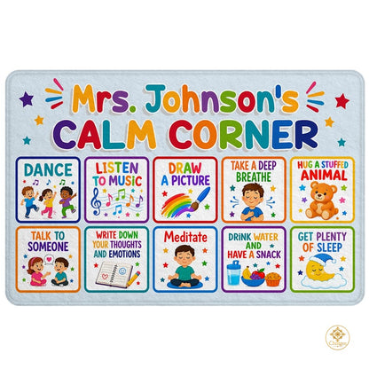 Personalized Calming Corner Rug for Classroom