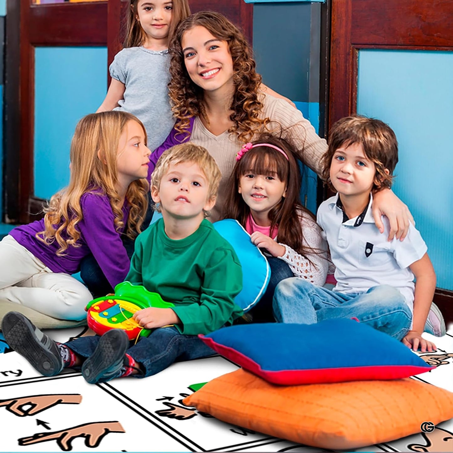 Core Vocabulary Rug, Communication Rugs for Kids Sped Classroom Rug, Autism Carpet, Speech Therapist Decor, Classroom Carpet, Back to School Mat for Kids Room Decor (STYLE5, X-Small (2x3 feet))