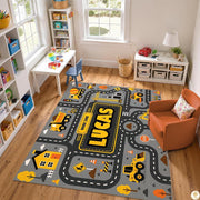 Custom Road Map Area Rug