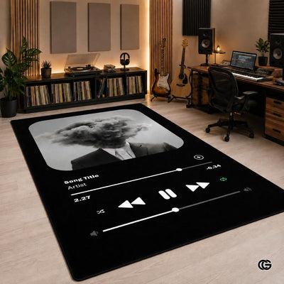 Personalized Welcome Doormat with Family Name and Address - Custom Album Cover Rug