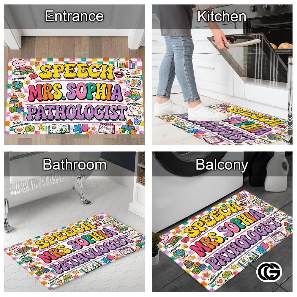 Personalized Classroom Welcome Doormat for Teachers and Students
