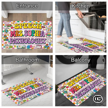 Personalized Classroom Welcome Doormat for Teachers and Students