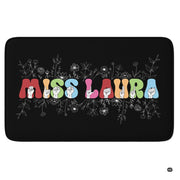 Sign language wildflower teacher classroom illustration rectangular area rug. - thumbnail image 1 of 9