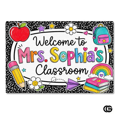 Personalized Welcome Doormat for Class and Teacher