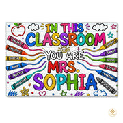 Personalized Classroom Doormat for School and Entryway