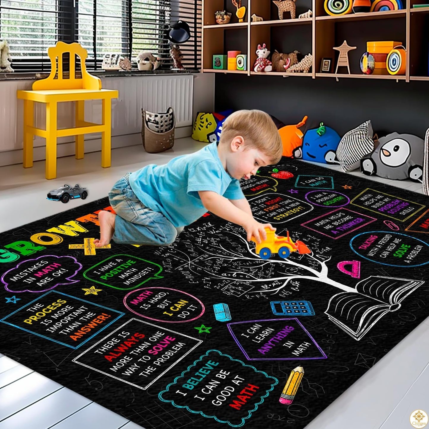Custom Math Area Rug