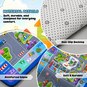 Personalized Road Map Welcome Mat with Custom Name and Streets