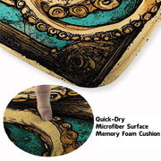 Custom Octopus Welcome Mat with Coastal Theme and Vintage Style