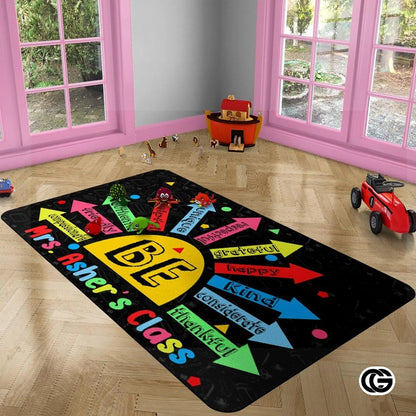 Custom Family Name Welcome Doormat for Front Door and Entryway - Be