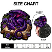 Custom Dragon Shaped Area Rug, Personalized Library Western Dragon Shaped Floor Mat Book Rug, Non-Slip Reading Room Carpet for Living Room, Bedroom, Dorm, Kids Room, Fans Lover (D6)