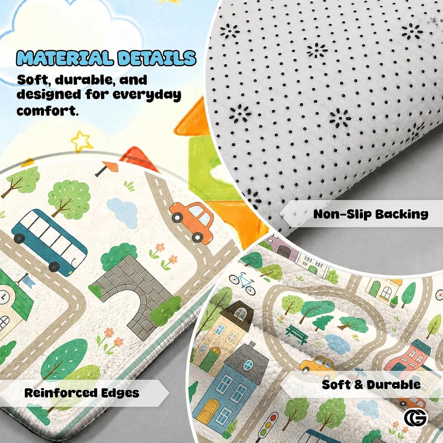 Personalized Road Map Welcome Mat with Custom Name