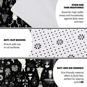Visual proportion guide illustrating small 3x5, medium 4x6, and large 5x8 area rug dimensions - thumbnail image 4 of 8