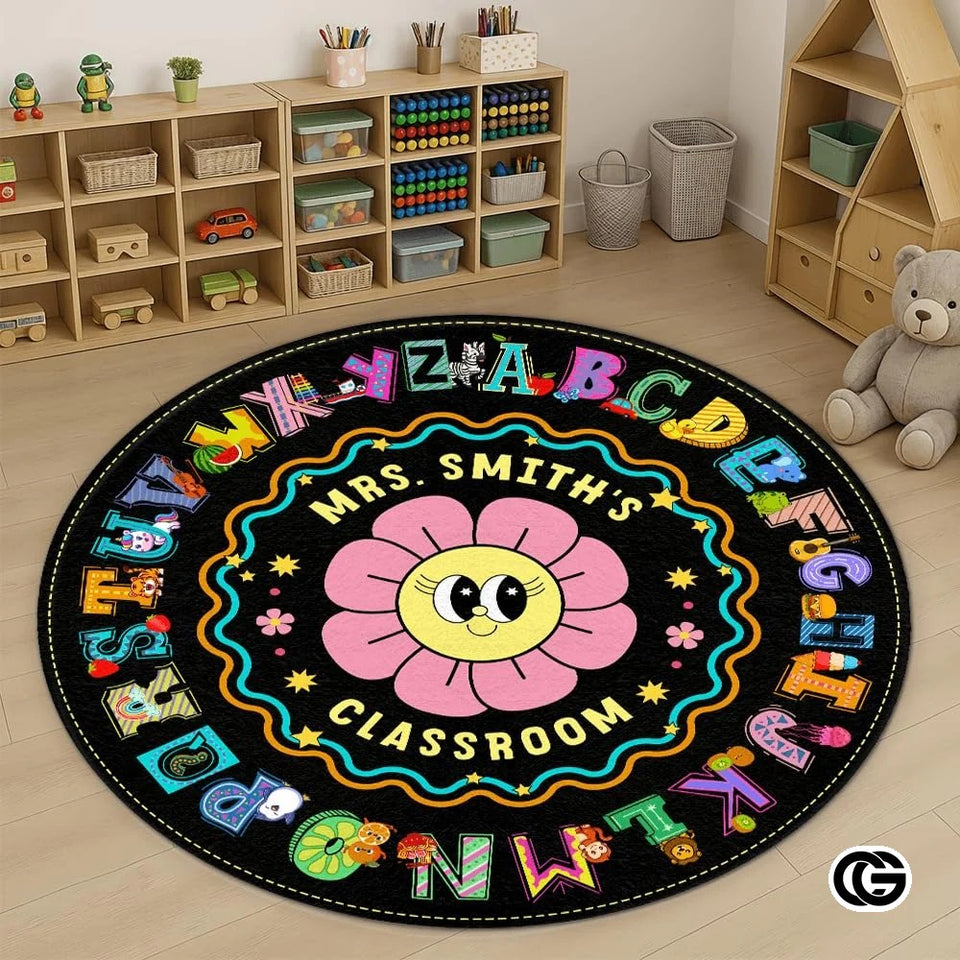 Custom Family Name Doormat with Monogram and House Address