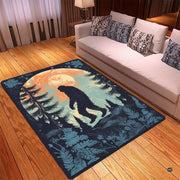 Close up texture detail of Bigfoot area rug soft pile surface and hemmed edges. - thumbnail image 3 of 5