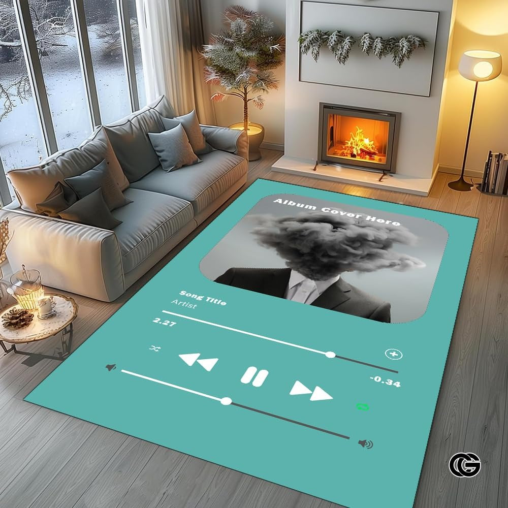 Personalized Album Cover Welcome Mat for Front Door