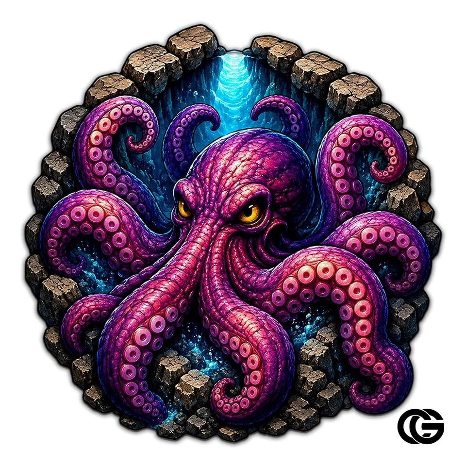 Custom Octopus Shaped Welcome Mat for Front Door and Entryway