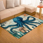 Custom Octopus Welcome Mat for Coastal Home and Entryway