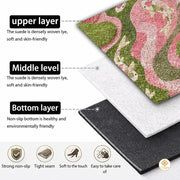 Custom Koi Fish Shaped Area Rug for Bedroom and Living Room