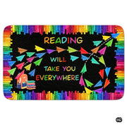 Custom Reading Corner Welcome Mat for Classroom and Library - Style 9