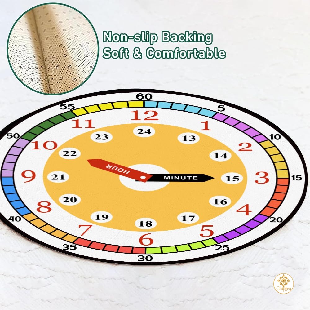 Custom Feelings Wheel Welcome Mat for Classroom and Office
