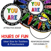 Custom Feelings Wheel Welcome Mat for Classroom and Office