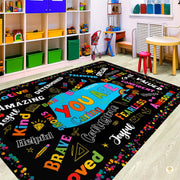 Personalized Family Welcome Mat with Monogram and Address