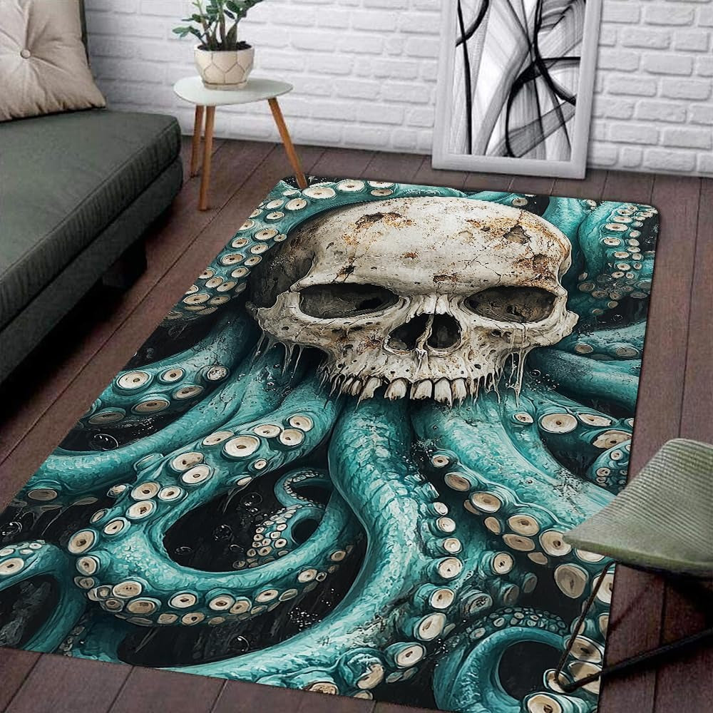 Custom Octopus Welcome Mat for Front Door and Entryway