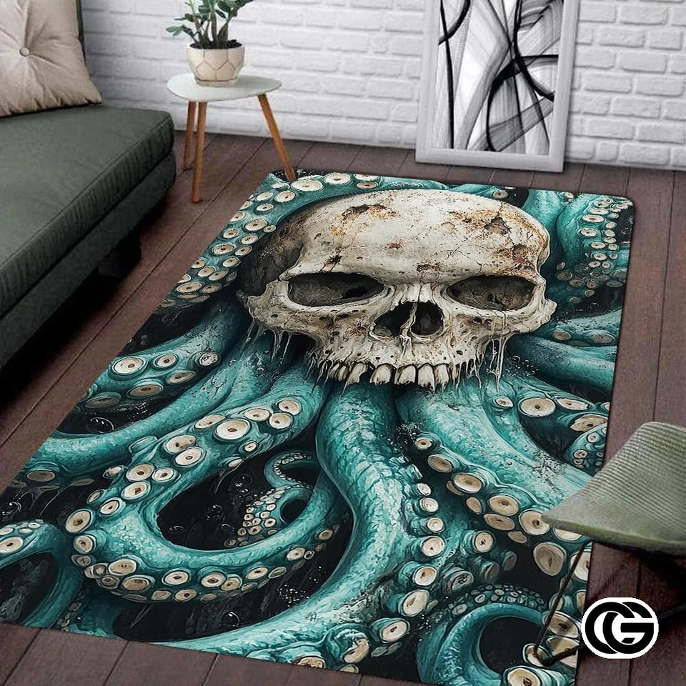 Custom Octopus Welcome Mat for Front Door and Entryway