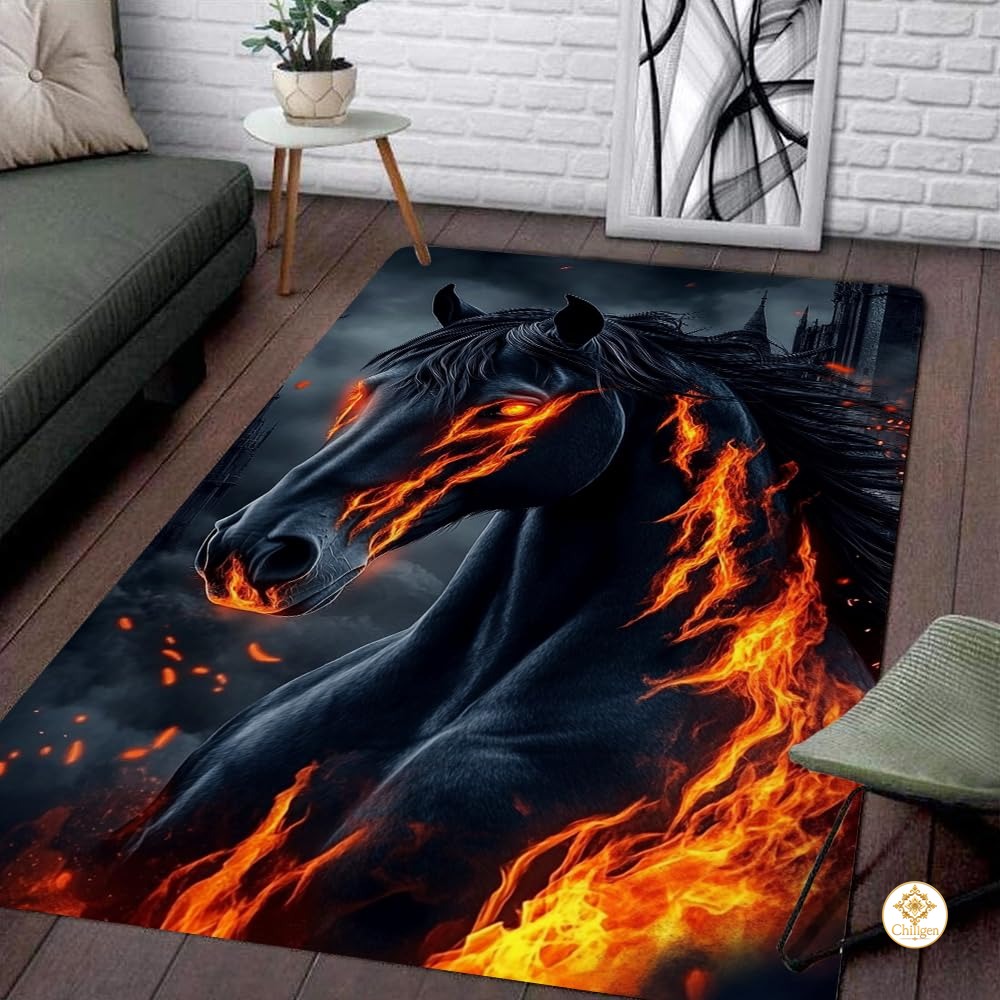 Custom Running Horse Welcome Mat for Indoor and Outdoor - Horse-ds06