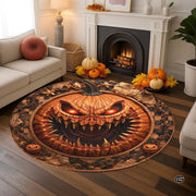 Custom Halloween 3D Effect Optical Illusion Spooky Round Rug (D1)