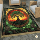 Custom Celtic Tree of Life Welcome Mat for Living Room