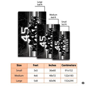 Monochrome hockey area rug canada visual centerpiece anchoring a modern entertainment room decor. - thumbnail image 7 of 7