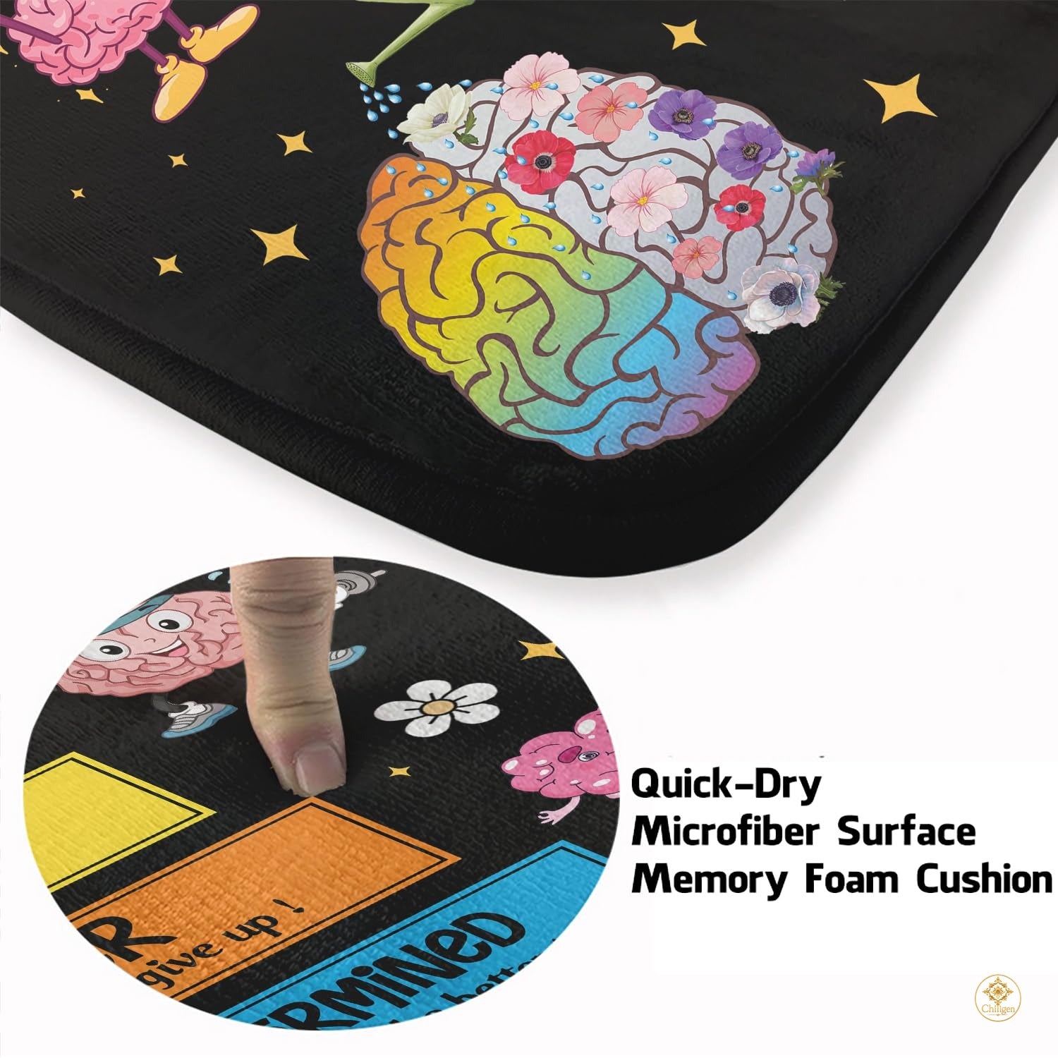 Custom Welcome Mat with Notebook Design and Teacher Name