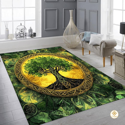 Custom Celtic Tree of Life Welcome Mat for Front Door - Tree-ds07