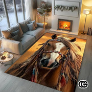 Custom Running Horse Doormat with Non Slip Backing - Horse-ds21