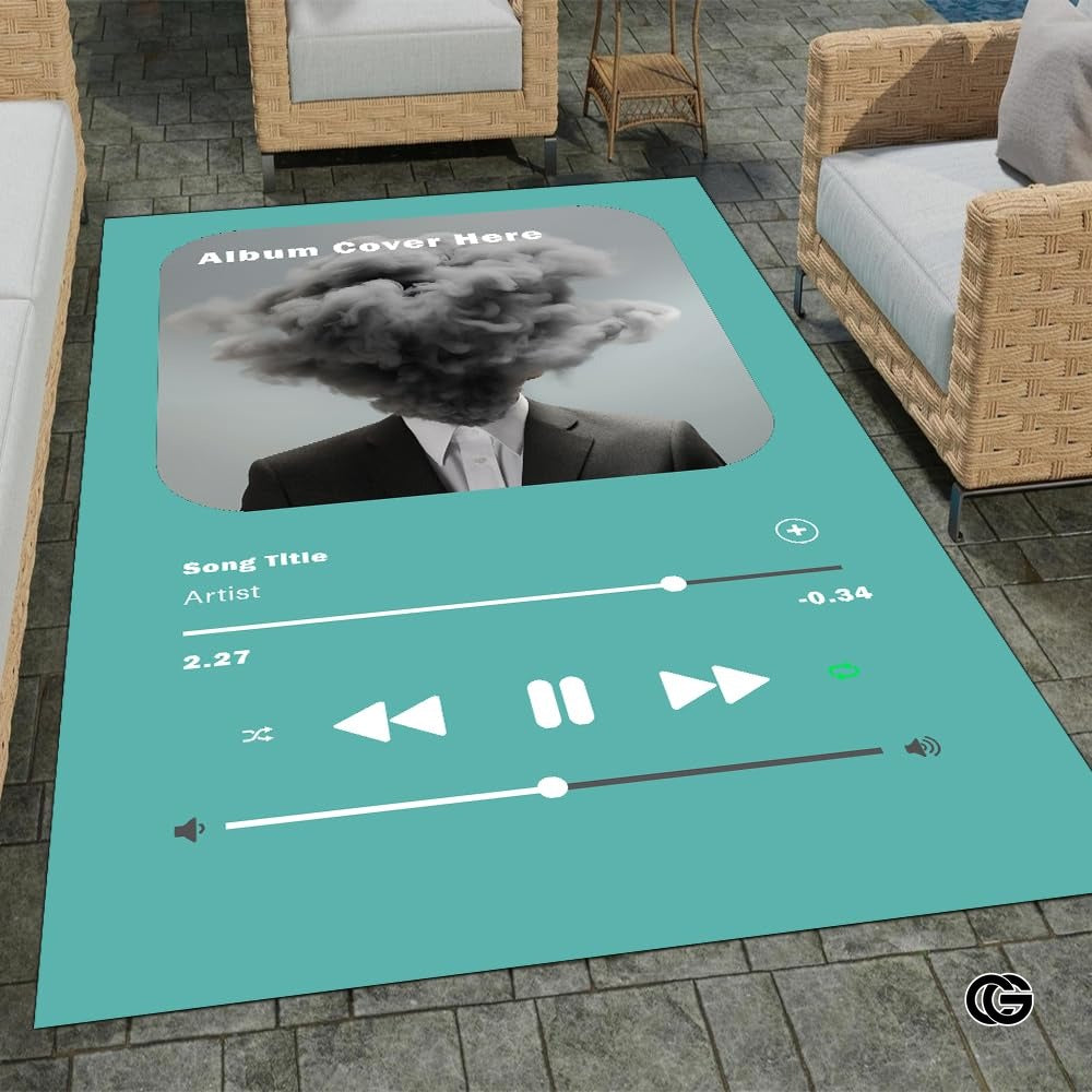 Personalized Album Cover Welcome Mat for Front Door