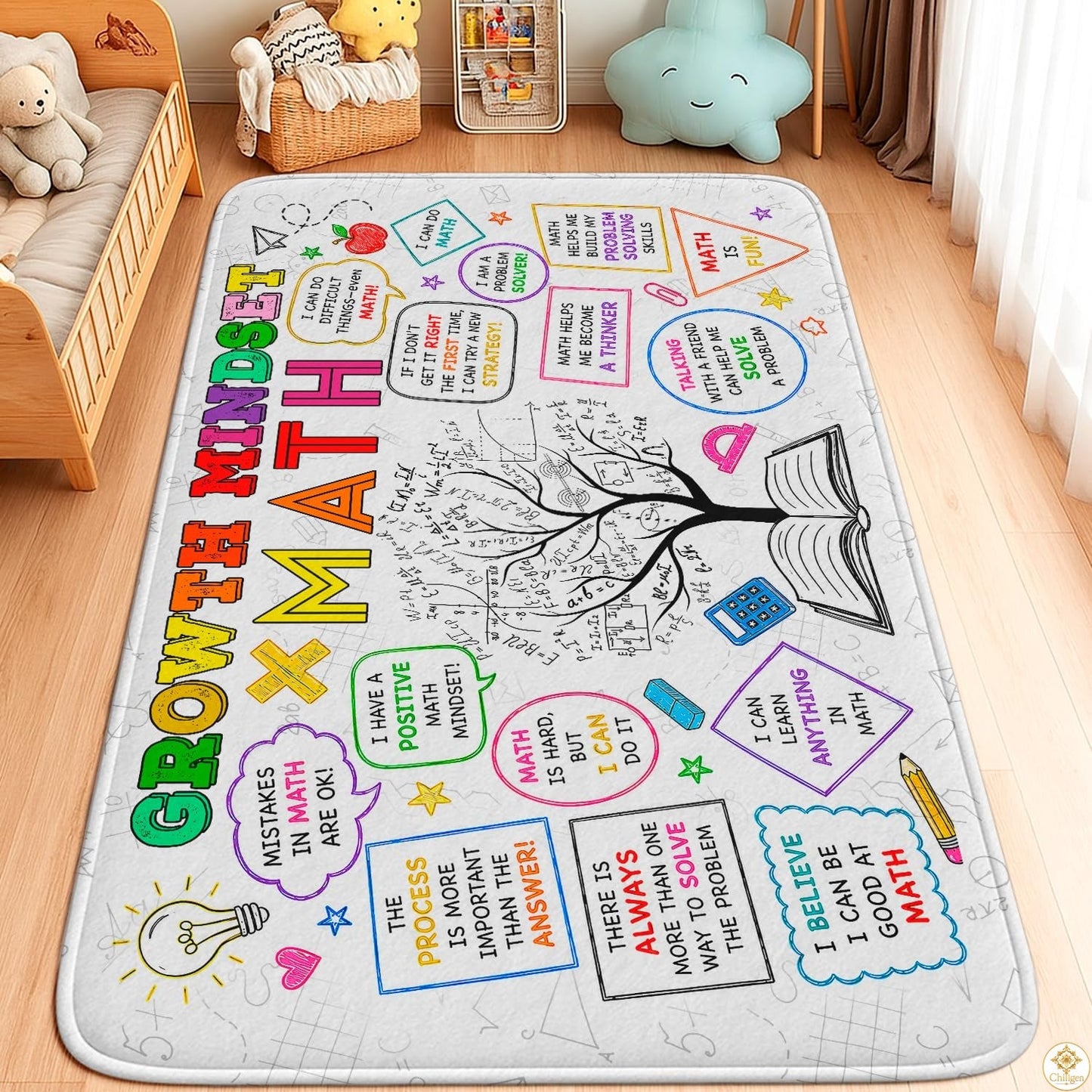 Custom Math Area Rug