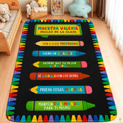 Custom Spanish ABC Classroom Rug for Learning and Play