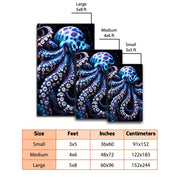 Custom Octopus Welcome Mat for Front Door and Entryway
