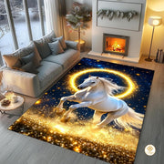 Custom Western Running Horse Doormat with Non Slip Backing - Horse-ds28