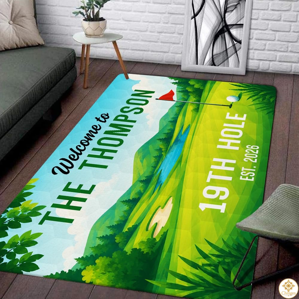Custom Golf Area Rug