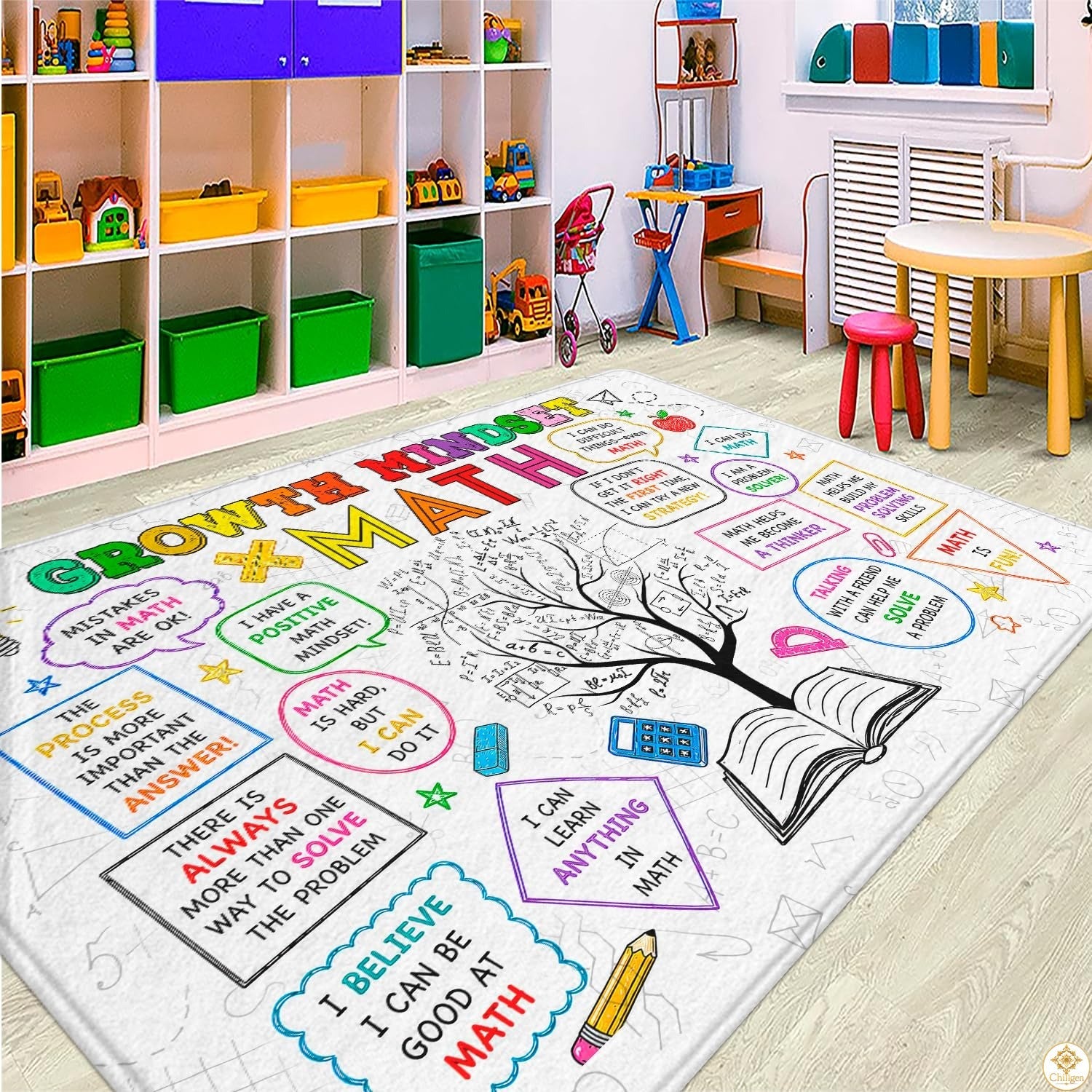 Custom Math Area Rug