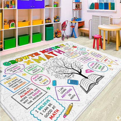 Custom Math Area Rug