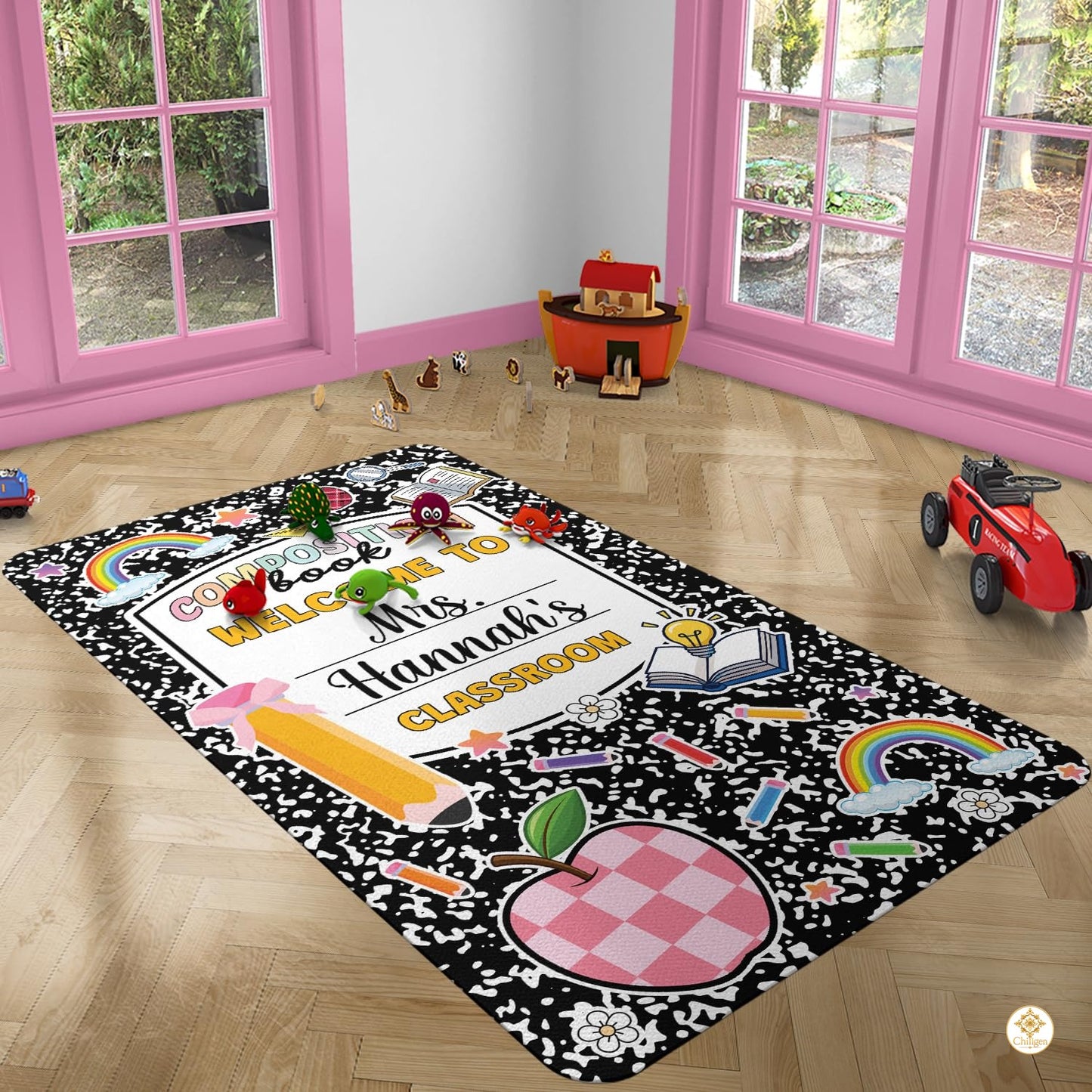 Custom Welcome Doormat with Family Name and Address