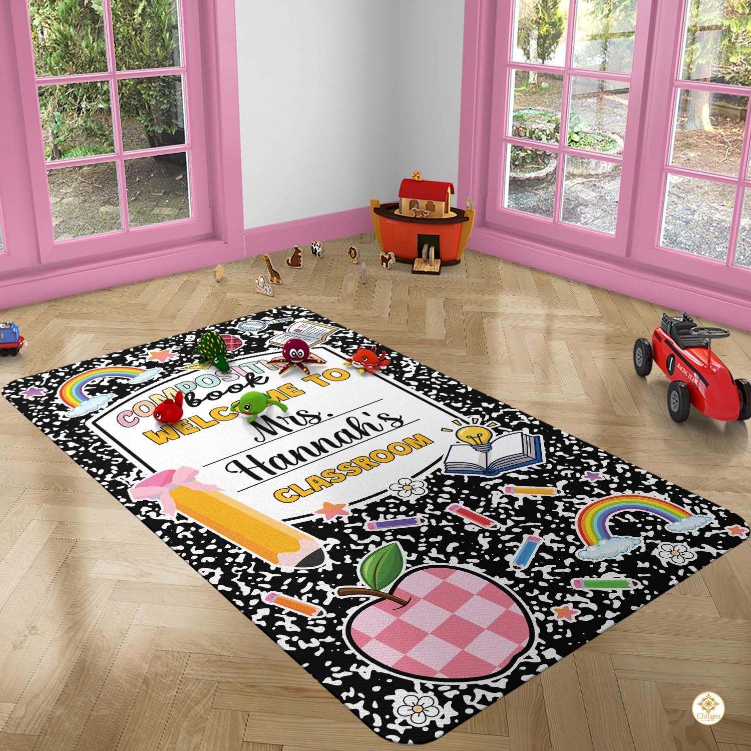 Custom Welcome Doormat with Family Name and Address