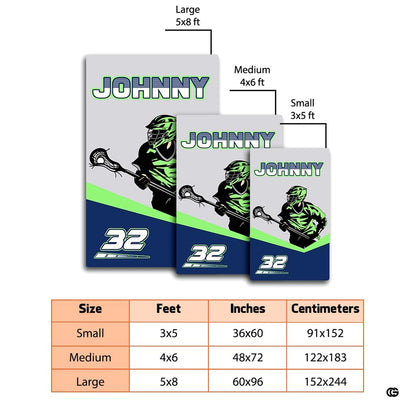 Modern floor styling view of dynamic area rugs highlighting vivid athletic player illustrations. - thumbnail image 4 of 8