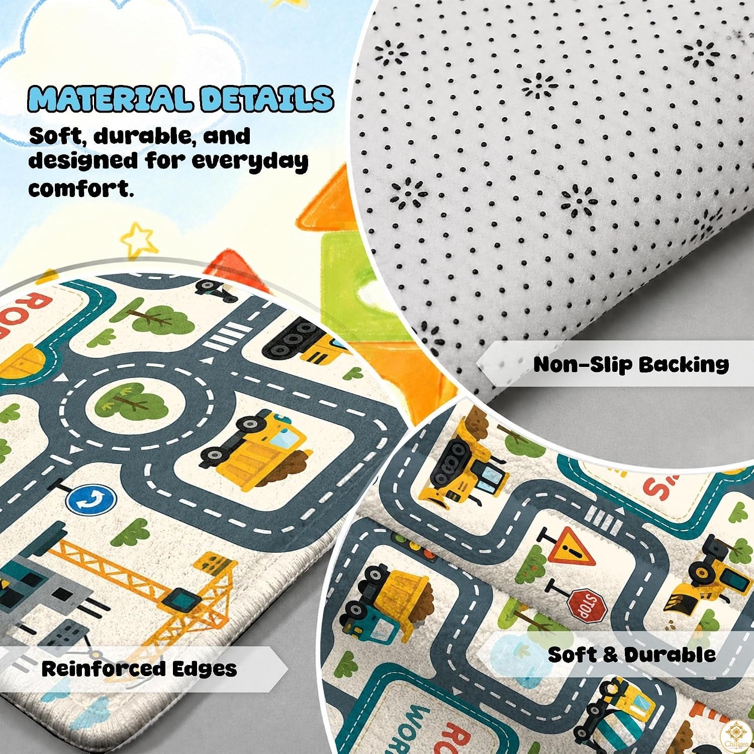 Custom Road Map Area Rug
