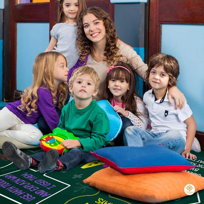 Custom Mathematics Education Rug for Classroom and Playroom - Math D2 / 3' x 5' (Rectangular)