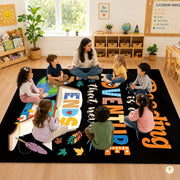 Personalized Family Name Doormat with Custom Address Text