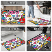 Personalized Classroom Doormat with Custom Teacher Name